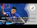 Polish Open 2015 Highlights: XU Xin vs WONG Chun Ting (1/4)