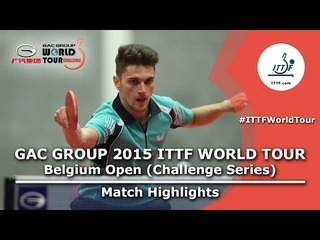 Belgium Open 2015 Highlights: NORDBERG Hampus vs SZOCS Hunor (1/2)