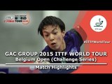 Belgium Open 2015 Highlights: MAES Yannick vs MATSUDAIRA Kenji (R 64)