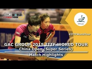 China Open 2015 Highlights: CHEN Meng/LIU Shiwen vs GU Yuting/MU Zi (FINAL)