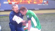 Aaron Ramsey Terribly Injures Glenn Whelan!