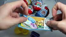 3 Surprise eggs - Kinder surprise Bakugan eggs and Russian surprise eggs - Бакуган яйцо с