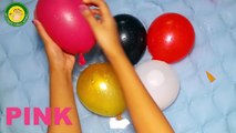 5 Wet Balloons Colors | Learning Colors with Water Balloons and Finger Family Nursery Rhym