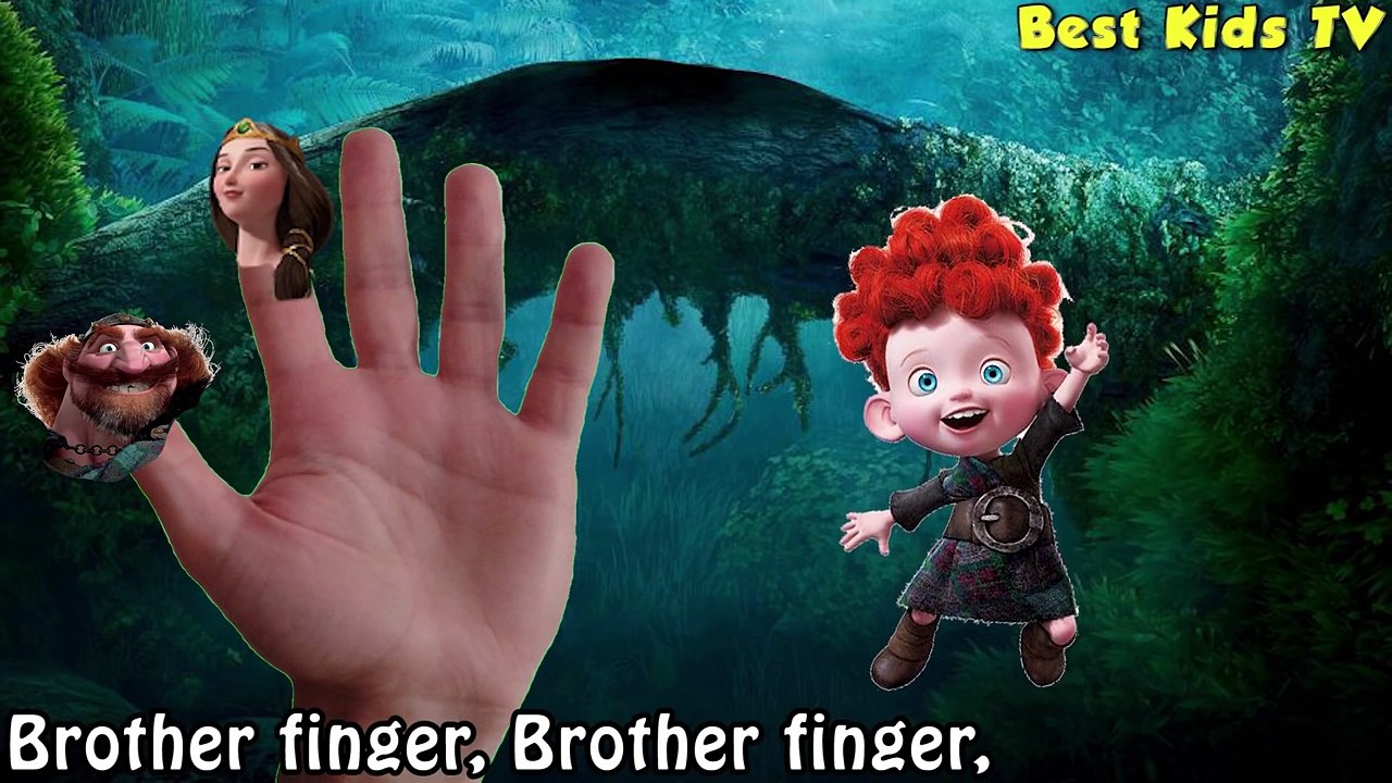 Merida Brave and Disneys Princess Barbie Finger Family - Nursery Rhymes