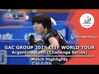 2015 Argentina Open Highlights: TAKAHASHI Bruna vs KIM Byeolnim (U 21 FINAL)