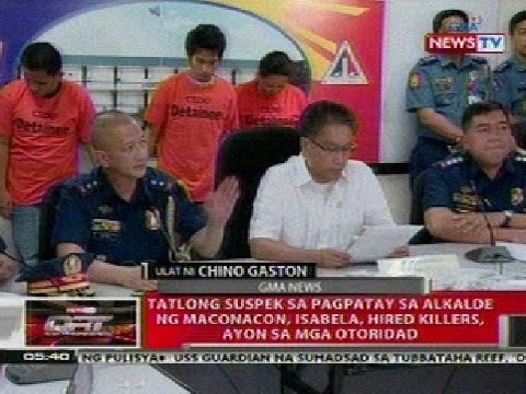 QRT: 3 suspek sa pagpatay sa alkalde ng Maconacon, Isabela, hired killers, ayon sa mga otoridad