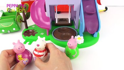 Download Video: Peppa Pig Bailones Casa de Juegos Peppa Pig Weebles Wind & Wobble Playhouse - Juguetes de