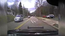Driver not paying attention wrecks into police car - crash footage Video Love