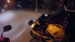 Motorcyclist and girlfriend hospitalized after crash with car in Volgograd (GoPro Helmet Camera)