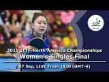 2015 ITTF-North America Championships - Women's Singles Final