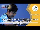 Japan Open 2015 Highlights: MURAMATSU Yuto vs LI Pin (R 32)