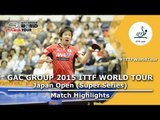 Japan Open 2015 Highlights: JOO Saehyuk vs MIZUTANI Jun (R 16)