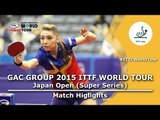 Japan Open 2015 Highlights: SZOCS Bernadette vs JIANG Huajun (Qualification Group)