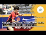 Japan Open 2015 Highlights: TAN Ruiwu vs MATSUDAIRA Kenta (Qualification Group)