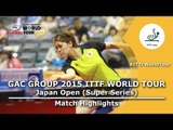 Japan Open 2015 Highlights: MIKHAILOVA Polina vs KITAOKA Eriko (Qualification Group)