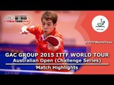 Australia Open 2015 Highlights: NUYTINCK Cedric vs LAM Siu Hang (R 32)
