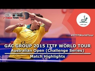 Australia Open 2015 Highlights: SULFARO Ivan vs RYUZAKI Tonin (Qualification Group)