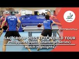 Philippines Open 2015 Highlights: JEON Jihee/YANG Haeun vs MATSUMOTO Yuki/NAKAJIMA Misaki (1/4)