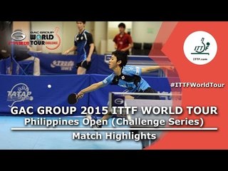 Philippines Open 2015 Highlights: LI Hon Ming vs HIRANO Kosei (R 1)