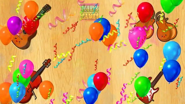 Kids Learning Musical Instruments Sounds - cartoon kids puzzle game - Video for Kids