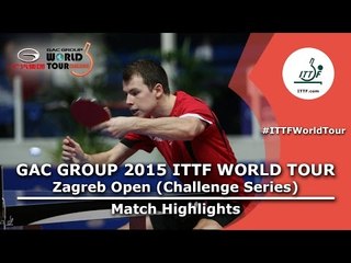 Zagreb Open 2015 Highlights: GROTH Jonathan vs PERSOLJA Ludvik (Qual Groups)