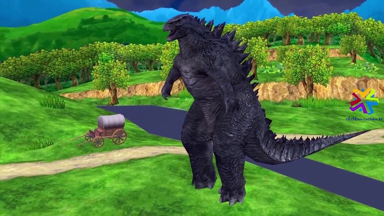 Dinosaurs Cartoons For Children | Godzilla Nursery Rhymes | King Kong Finger Family Rhymes