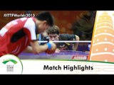 WTTC 2015 Highlights: FRANZISKA Patrick vs KOU Lei (R 16)