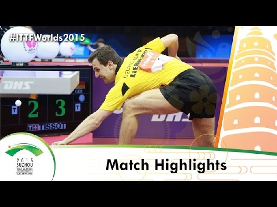 WTTC 2015 Highlights: BOLL Timo vs MONTEIRO Joao (R 32)