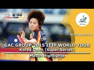 Korea Open 2015 Highlights: CHOI Hyojoo vs SATO Hitomi (1/4)