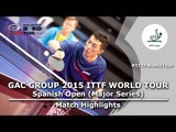 Spanish Open 2015 Highlights: LI Ping vs NIWA Koki (1/8)