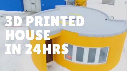 3D Printed House in 24 HOURS - VERY Cool