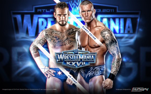 WrestleMania 27 Cm Punk Vs. Randy Orton - Lucha Completa en Español (By el Chapu)