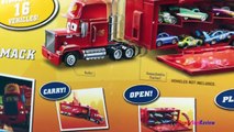 Disney Cars Mack Playcase Truck Hauler Carry Case Radiator Springs 16 Diecast 4K #Toys Unb