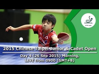 2015 Chinese Taipei Junior & Cadet Open - Day 4 Morning