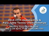 K-Sports 2015 ITTF-Oceania Cup & PTT Championships Day 1 Morning Group Matches