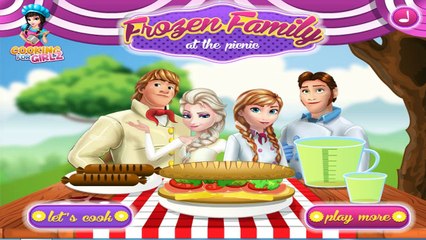 Permainan Keluarga Frozen Piknik - Main Masak Masakan Online Games - Frozen Family Picnic