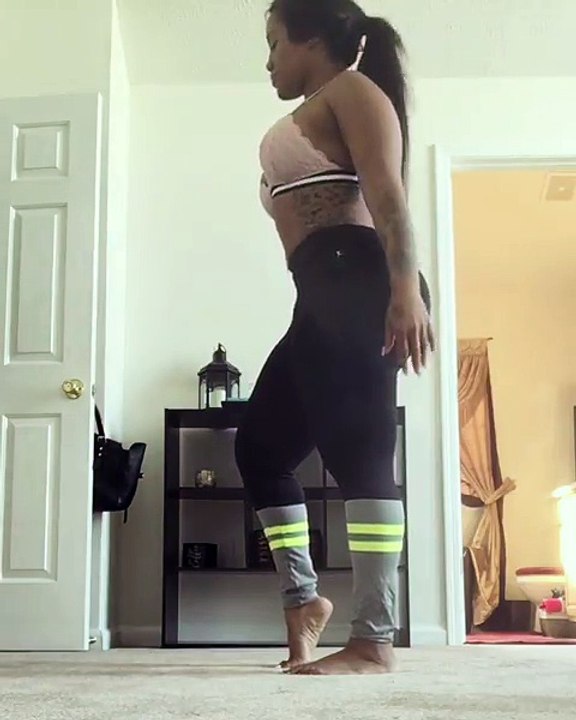 Jhonni Blaze does hand stand and split on video! HOT Love and Hip Hop New York Season 5 star is so flexible!