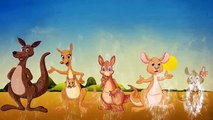 Кенгуру мультфильм игра и пение палец Семья питомник рифмы для Дети Австралия
