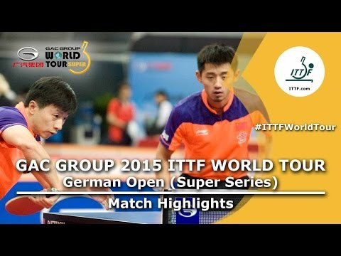 German Open 2015 Highlights: MA Long/ZHANG Jike vs THERIAULT Pierre Luc/WANG Eugene (Pre. Rounds)