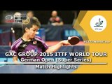 German Open 2015 Highlights: KIZUKURI Yuto vs SHOUMAN Mohamed (Pre. Rounds)