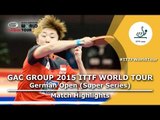 German Open 2015 Highlights: VANCAN Irene vs FENG Tianwei (1/32)