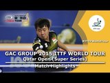 Qatar Open 2015 Highlights: TSUBOI Gustavo vs WU Zhikang (Pre. Rounds)