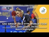 Qatar Open 2015 Highlights: SOLJA Petrissa vs BILENKO Tetyana (Pre. Rounds)