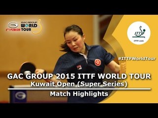 Kuwait Open 2015 Highlights: TROSHNEVA Elena vs TIE Yana (Pre. Rounds)