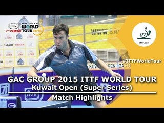 Kuwait Open 2015 Highlights: JUNG Youngsik vs SAMSONOV Vladimir (Round 32)