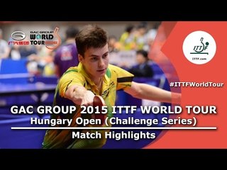 Hungary Open 2015 Highlights: Kenji Matsudaira Vs Antoine Hachard (Round Of 16)