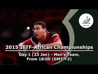 2015 ITTF-African Championships Day 1 - Men's Team