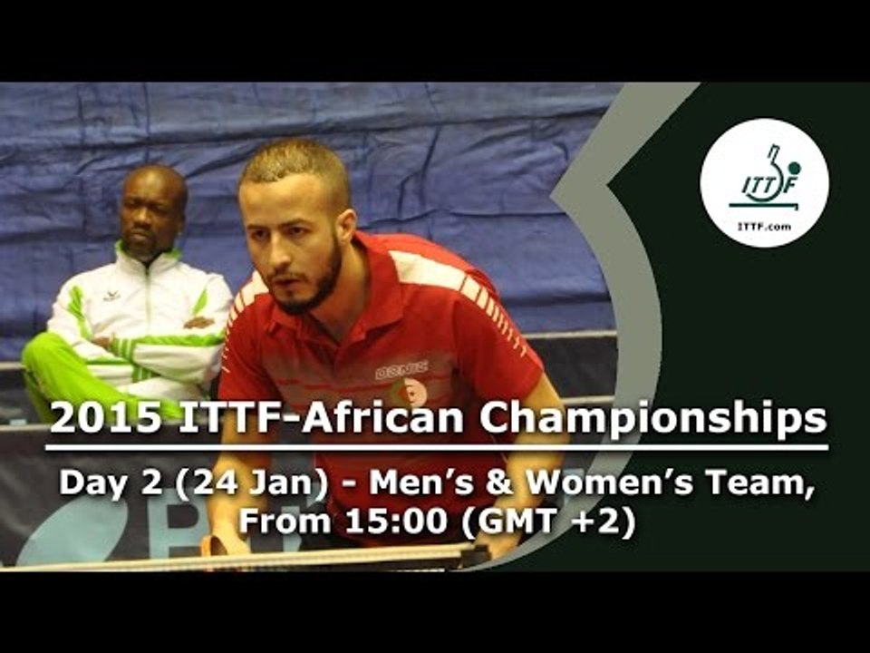 2015 ITTF-African Championships Day 2 - Men's & Women's Team event
