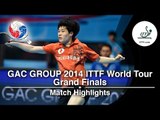 2014 World Tour Grand Finals Highlights: CALDERANO Hugo vs JANG Woojin U21 (1/2)