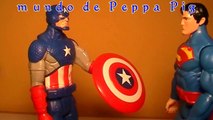 Captain America Civil War & Spiderman Giant Golden Toys Surprise Egg